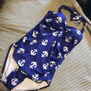Sailor retro bathing suit